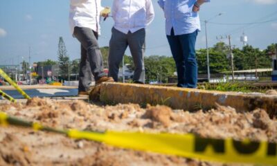 Alcaldes de Minatitlán y Cosoleacaque recorren puente de La Bomba y basurero de Las Matas