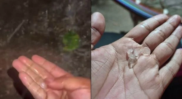 Granizo sorprende en Catemaco, Veracruz, por efectos del frente frío 27