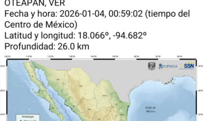 ¡Sismo sacude a Minatitlán, Ver.!