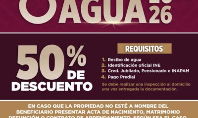 ¡Cumple con la ciudad y ahorra! Pago anticipado de agua 2026