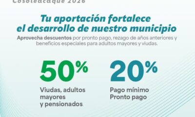 ¡Ya están abiertas las ventanillas de Tesorería de #Cosoleacaque para el pago del Impuesto Predial 2026!