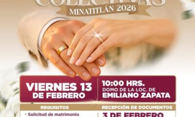 Anuncian en Minatitlán  Bodas Colectivas 2026