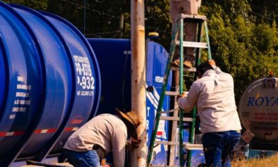 Realizan mantenimiento a luminarias en la avenida Ávila Camacho de Minatitlán