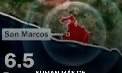 Suman más de 2 mil réplicas tras sismo de magnitud 6.5 en San Marcos, Guerrero