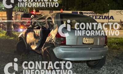 Tren impacta y arrastra automóvil en cruce de Nueva Tacoteno; conductor resulta lesionado
