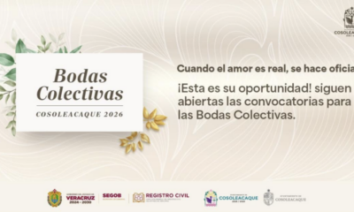 ¡Aprovecha! Aún hay espacios disponibles para las Bodas Colectivas Cosoleacaque 2026