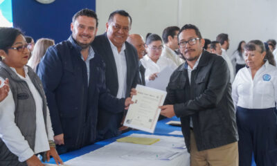 Refrenda Cirilo Vázquez Parissi su compromiso con la educación en Cosoleacaque