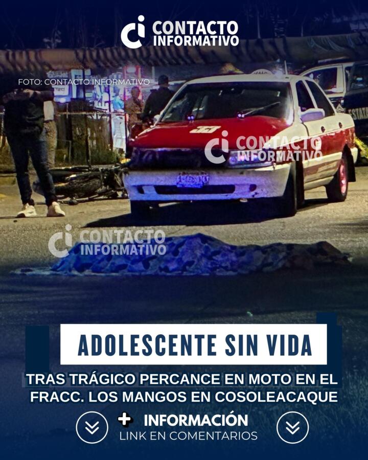 Trágico percance en moto ocurrido en el fraccionamiento Los Mangos deja a un adolescente sin vida; esto se sabe