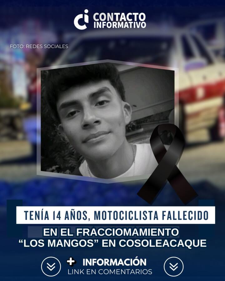 Tenía 14 años el motociclista que falleció en grave accidente en el fraccionamiento Los Mangos; ya fue identificado