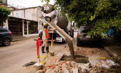 Gobierno de Minatitlán continua con trabajos de rehabilitación vial