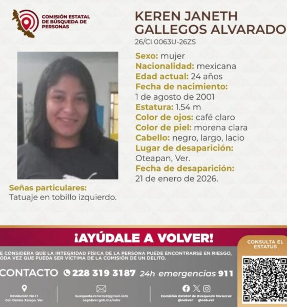 Familia busca a joven desaparecida tras ser sacada de su vivienda en Oteapan, Ver.