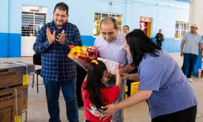 Guillermo Reyes Espronceda realiza visita de trabajo a la Primaria “18 de Octubre”
