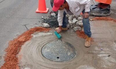 Rehabilitación de brocales y tapas fortalece la seguridad urbana en la ciudad