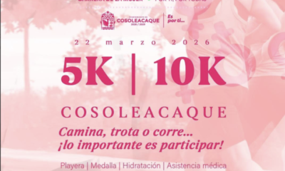 Todo listo en #Cosoleacaque para la primera carrera de la Mujer “Es por Ellas”