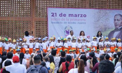 El Ayuntamiento de Cosoleacaque conmemora el 220 aniversario del natalicio de Benito Juárez