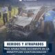 (+Video) Aparatoso accidente en la Minatitlán–Coatzacoalcos deja heridos y un prensado