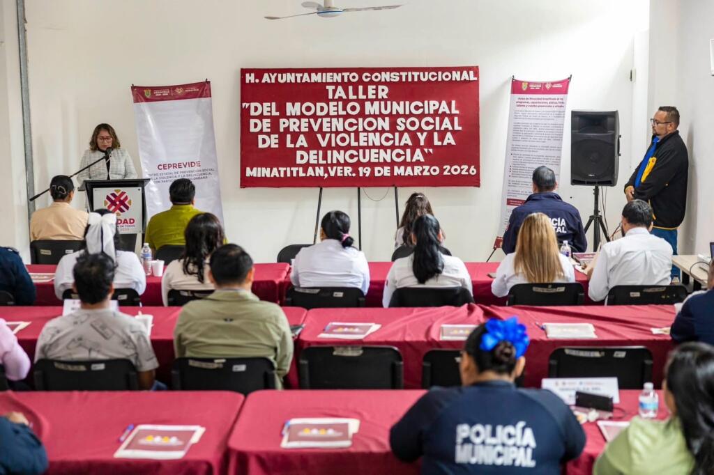 Minatitlán refuerza la prevención social de la violencia y la delincuencia