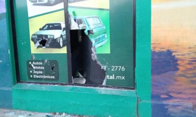 *Cristalazo a casa de empeño “Fundación Dónde” del centro de Coatzacoalcos*
