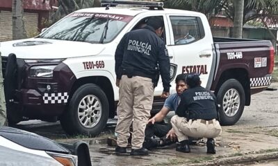 *Motociclista derrapó y terminó casi sin ojo en la colonia Iquisa de Coatzacoalcos, traía una botella de tequila y un refresco de toronja*