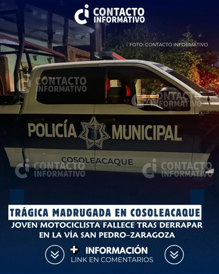 Trágica madrugada: joven motociclista fallece tras derrapar en la vía San Pedro–Zaragoza