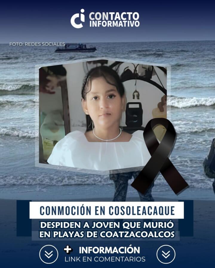 Conmoción en Cosoleacaque: despiden a joven que murió en playas de Coatzacoalcos