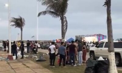 *Se descontroló el malecón en Semana Santa 2026 en Coatza, en medio de restricciones para no tomar en la vía pública *