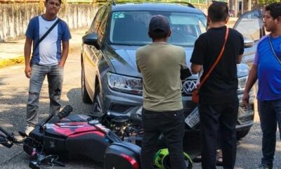Choque en pleno Centro deja un lesionado y moviliza a cuerpos de emergencia