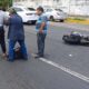 Pareja en moto es arrastrada tras fuerte choque en el bulevar Instituto Tecnológico
