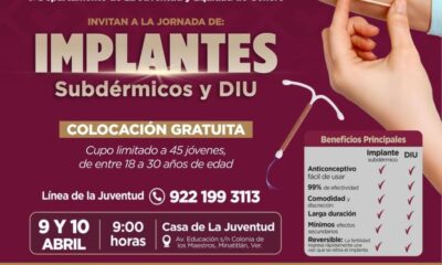 Jornada de Implantes Subdérmicos y DIU en Minatitlán