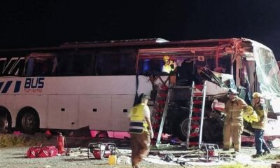 Choque de autobús deja dos muertos y 15 lesionados en Tamaulipas; viajaba de Coatzacoalcos a Coahuila