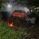 Incendio de camioneta abandonada desata quema de pastizales en la colonia Antonio Luna