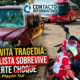 (+VIDEO) Casco evita tragedia: motociclista sobrevive a fuerte choque en Playón Sur
