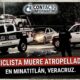 (+VIDEO) Ciclista muere tras ser embestido por auto en Minatitlán; esto sabemos