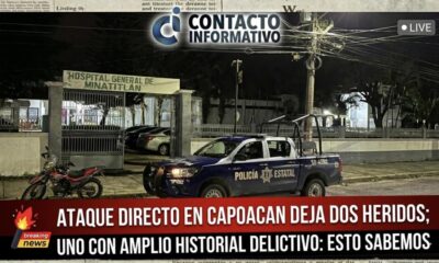 (+VÍDEO) Ataque directo en Capoacan deja dos heridos; uno con amplio historial delictivo: esto sabemos.