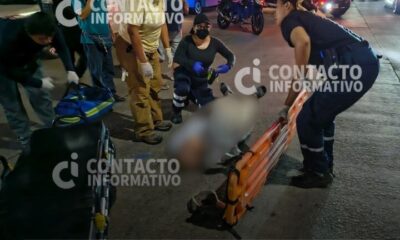 (+VÍDEO) Taxista embiste a adulto mayor y lo abandona en pleno Bulevar; esto sabemos