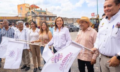 Rocío Nahle moderniza el acceso a Minatitlán con concreto hidráulico