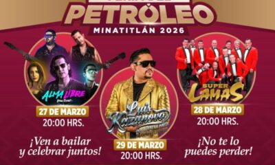 La emoción y la música llegan a la Feria del Petróleo 2026 en Minatitlán.