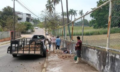 Gobierno Municipal realiza trabajos de limpieza en espacios públicos