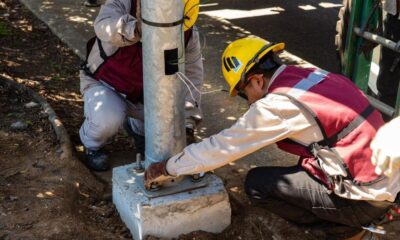 Gobierno Municipal impulsa trabajos de colocación de luminarias