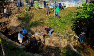 Minatitlán realiza jornada de limpieza en “El Chorrito” por el Día Mundial del Agua