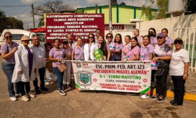El Gobierno de Minatitlán se suma a la Semana Nacional de la Lucha contra el Dengue, Chikungunya y la Tuberculosis