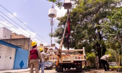 Continua labores de mantenimiento en alumbrado público
