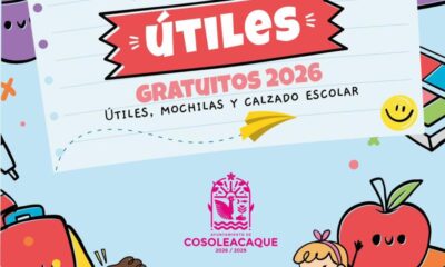 El Ayuntamiento de Cosoleacaque abre convocatoria para la entrega de útiles, calzado y mochilas escolares