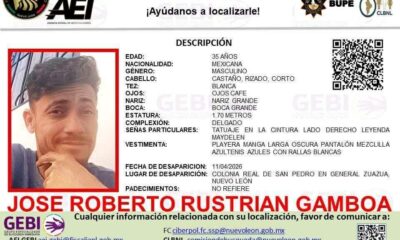 Buscan a veracruzano desaparecido en Nuevo León; piden apoyo ciudadano