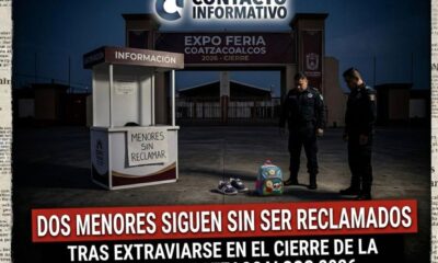 Dos menores siguen sin ser reclamados tras extraviarse en el cierre de la Expo Feria Coatzacoalcos 2026