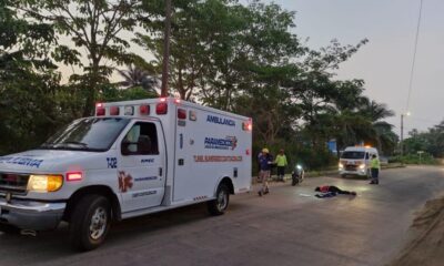 Dama resulta gravemente lesionada al caer de su moto en Villa Allende