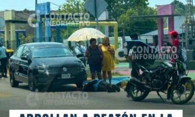 Arrollan a peatón en la avenida Justo Sierra y automovilista se retira del lugar