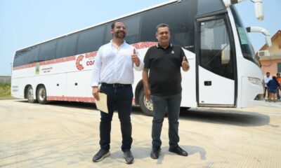 Entrega CMIC camión en comodato al Ayuntamiento de Coatzacoalcos y avanza donación de terreno en Ciudad Olmeca