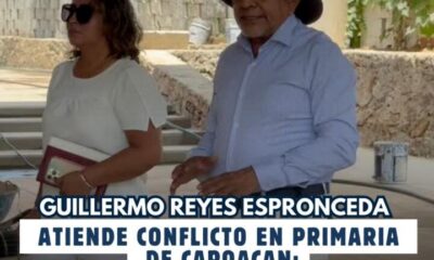 Guillermo Reyes Espronceda atiende conflicto en primaria de Capoacán: “Los niños no serán rehén de nadie”