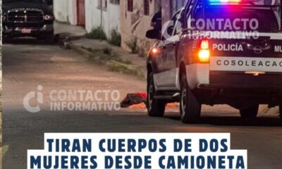 (+VIDEO) Tiran cuerpos de dos mujeres desde camioneta en marcha y abandonan unidad en el Barrio Cuarto; estas son sus características